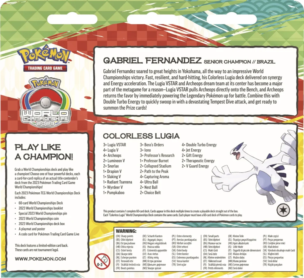 Mazos del Campeonato Mundial de JCC Pokémon 2023 3