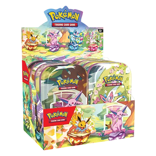 Case 8 Mini Latas Prismatic Evolutions Inglés (Reserva)